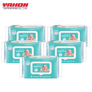 ​Khăn Khô em bé đa năng Babyhood 120 miếng/gói