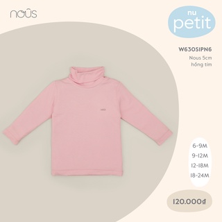 Áo Cổ Lọ 5cm Nous MàuHồng Tím Chất Liệu Nu Petit Kháng Khuẩn Mềm Nhẹ (Size Từ 3-6 Tháng Đến 18-24 Tháng)