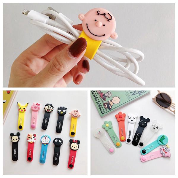 Dây buộc bảo vệ cuộn cáp sạc USB kiểu dáng hoạt hình