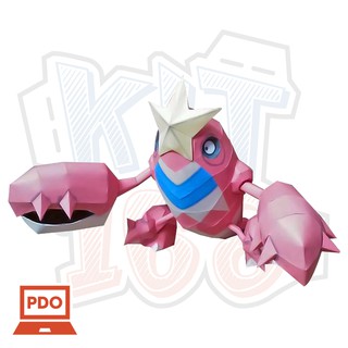 Mô hình giấy Pokemon Crawdaunt