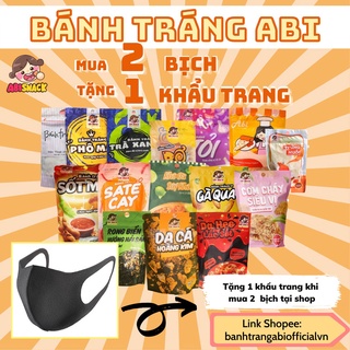 [Mã GROSALE giảm 10% đơn 150K] Bánh Tráng ABI 16 Vị Mua 2 Tặng 1 Khẩu Trang