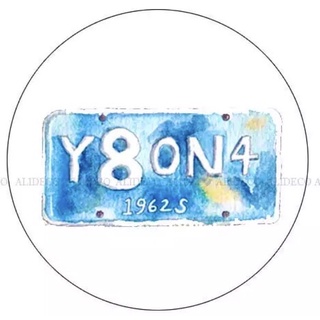 (Chiết theo chu kỳ) Băng dính washi tape hoạ tiết lisence plate