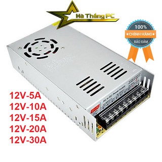 Nguồn tổ ong 12V 5A 10A 20A 30A chuyên dùng cho camera và đèn LED