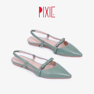 Giày Sục 1cm Nơ Nhí Mũi Nhọn Pixie X757