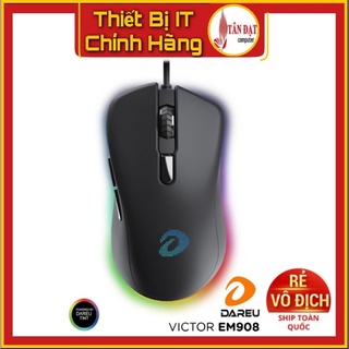 Chuột Gaming DAREU EM908 (LED RGB, BRAVO sensor) - Bảo Hành Mai Hoàng