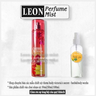 LEON Cherry Blossom    Toàn Thân Bath &amp; Body Works -𝐦𝐚̂̃𝐮 𝐭𝐡𝐮̛̉ 𝟑𝟎𝐦𝐥