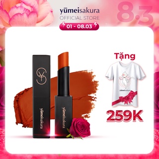 Son Lì Mịn Yumeisakura Matte Revolution Siêu Dưỡng màu Cam Cháy YMS12 3.5gr