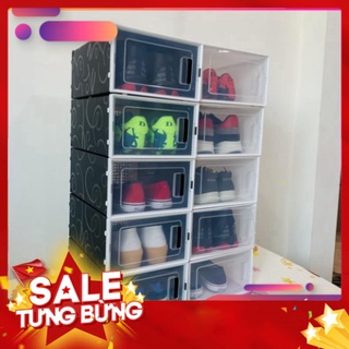 COMBO 15 Hộp Đựng Giày Nhựa Cứng Trong Suốt Chất Liệu PP Cao Cấp, Chịu Lực Tốt , Màu Sắc Trung Tính