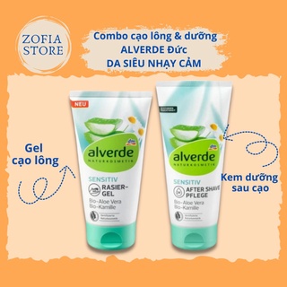 Gel cạo lông và dưỡng da sau cạo Alverda dành cho da siêu nhạy cảm