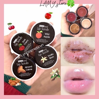 TẨY DA CHẾT MÔI BEAUTY TREATS LIP full 4 vị Hạnh Nhân, Táo, Cherry, Vani