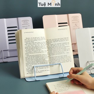 Giá đỡ kẹp sách kim loại Pastel K30 chống cận thị, giữ ipad, điện thoại để bàn