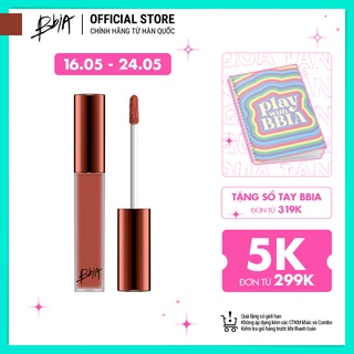 Son Kem Lì Bbia Last Velvet Lip Tint Version 5 - 23 Romantic Note (Màu Cam Đất Pha Ánh Đỏ) 5g - Bbia Official Store