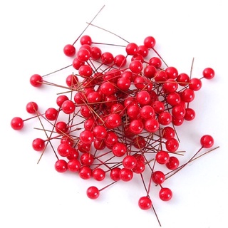 Gói 50 quả cherry giả trang trí Noel, Giáng sinh Trang trí Tết