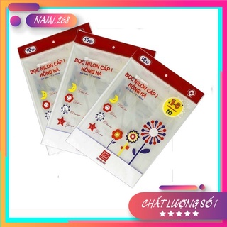 Sét 10 Tờ Bọc Sách Vở Nilon Hồng Hà Cấp I,Kích Thước (17,5mx25cm ) Ms:3245
