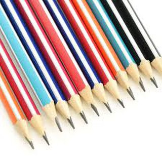 Hộp 12c Bút Chì Gỗ Tam Giác Penko Đầu Có Tẩy