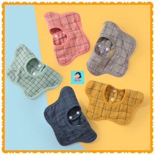 Yếm xô 6 lớp 2 mặt, yếm xoay tròn 360 độ 100% cottot