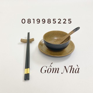 Bộ Bát Cơm Men Gốm Chén Cơm Gốm Sứ Bát Tràng
