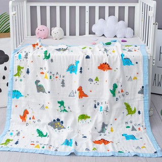 ⭐Chăn Xô Sợi Tre Aden Bo Viền  Đa Năng 6 Lớp Xuất Nhật Siêu Mềm Cho Bé (120x120cm)Tặng Vòng Dâu Đeo Tay Cho Bé⭐
