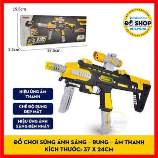 Đồ Chơi Súng Ánh Sáng Nòng Rung Phát Nhạc Cao Cấp Dành Cho Bé SS-02 (Tặng Kèm Pin) - Đô Shop