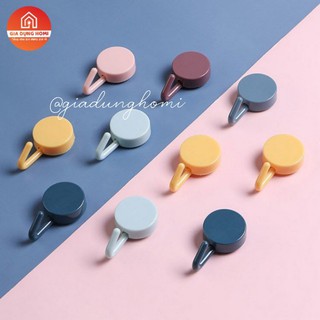 ⚡ Combo 5 Móc nhựa tròn decor dán tường siêu dính