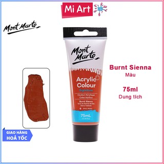 Màu Acrylic Mont Marte 75ml - Burnt Sienna - Acrylic Colour Paint Signature 75ml (2.54oz) - MSCH7514