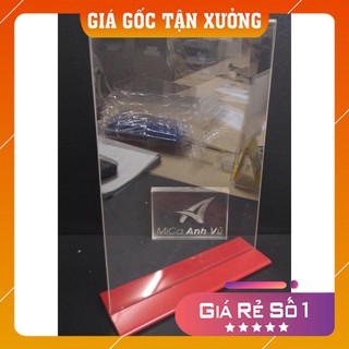 [Giá Gốc Tận Xưởng] Combo 5 Kệ Menu Thực Đơn Mica A5 đế các màu