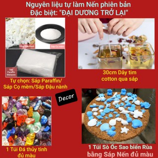 [Chưa có ý tưởng làm Nến] Phiên bản Đặc biệt: "ĐẠI DƯƠNG TRỞ LẠI" - Mẫu Nguyên liệu Nến Tự làm-9293store - 9293kitdecor