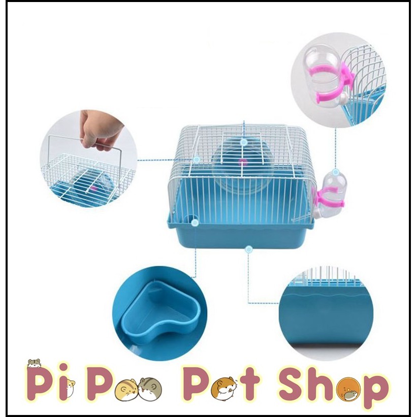 lồng mini đầy đủ phụ kiện cho hamster