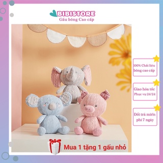 Gấu Bông Len CAO CẤP, Thú Bông Heo- gấu- voi đáng yêu, Thú Bông Len Mềm Mại An Toàn Cho Bé Từ Sơ Sinh