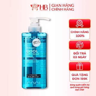 Sữa Tắm Cho Nam Cool Body Soap Pharmaact - Nhật Bản (Hương bạc hà) 600ml