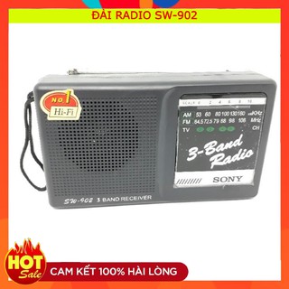 Đài Radio SW902 ⚡FREE SHIP⚡ Dò Sóng Cực Tốt , Cho Âm Thanh To , Rõ Ràng . Dễ Dàng Mang Theo Đi Du Lịch , Dã Ngoại