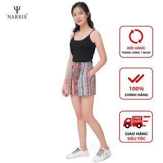 [Mã BMBAU50 giảm 7% đơn 99K] Quần short nữ Narsis T0007 kẻ hình thoi nhiều màu