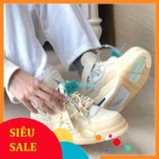 Giày JD4 Jordan 4 kem sữa thể thao sneaker Hot trend nam nữ