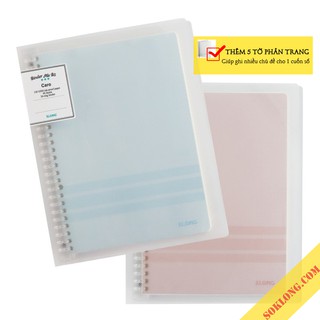 Sổ còng nhựa B5 40 tờ Caro MS 544 kèm 5 bìa tab phân trang - Binder KLong