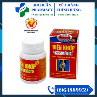 Viên Khớp Tâm Bình (Lọ 60 viên) - Hỗ trợ thoái hóa khớp, viêm khớp