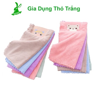 Combo 5 khăn lau đa năng thấm hút cotton kích thước 30x30 - giao màu ngẫu nhiên