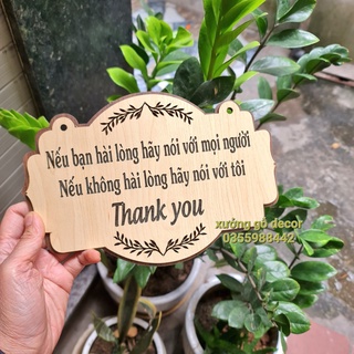 [ Rẻ Nhất] Bảng Gỗ Treo Trang Trí Shop