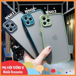 Ốp lưng nhám bảo vệ camera cho các dòng iPhone từ 6 tới 13 Pro Max - Đẹp xuất sắc