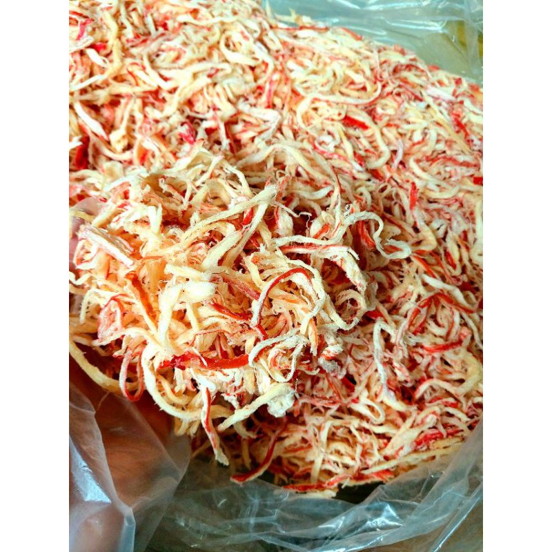 MỰC XÉ SỢI HẤP NƯỚC DỪA -túi zip 500g
