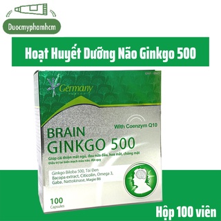 Viên Uống Bổ Não Ginkgo 500,Ginkgo Boliba, Giúp hoạt huyết, tăng cường lưu thông máu, Hộp 100 viên