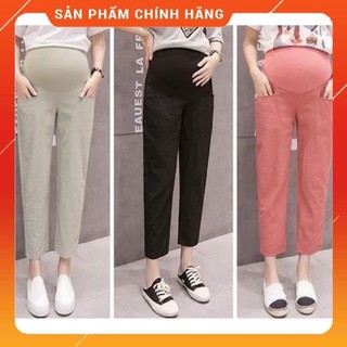 [Hàng cao cấp]Quần bầu quần bầu baggy chất đũi loại 1 siêu mát Ko nhăn có đáp bụng và chun chỉnhSize từ S đến 3XL QB204