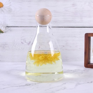 [HÀNG MỚI VỀ] Lọ Thủy Tinh Đựng Trà / Cà Phê Có Nắp Đậy Bằng Gỗ Đa Chức Năng Thiết Kế Cao Cấp