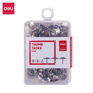 Ghim mũ inox Deli 0022