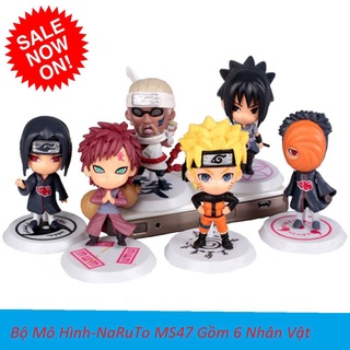 MoHinh NaRuTo, Đồ Chơi Nhân Vật, Anime Nhật, Mô Hình Naruto Chibi Dễ Thương - Combo 6 Mô Hình Naruto MS47