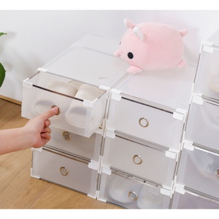 Hộp nhựa để giày trong suốt nhiều màu hộp giầy