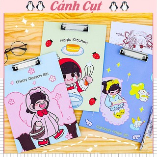 Kẹp A4 bìa kẹp tài liệu , kẹp giấy A4 họa tiết hoạt hình đáng yêu bảng bìa giấy bìa đựng hồ sơ lớn VPP46