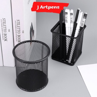 Ống Đựng Bút Bằng Kim Loại  FREESHIP  Để Bàn Tiện Dụng Cho Văn Phòng, Dụng Cụ Take Note, Bullet Journal