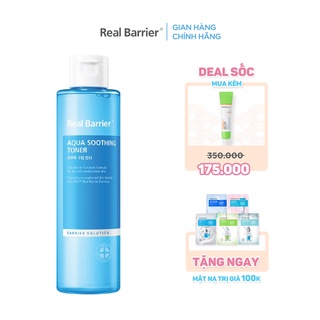 Nước cân bằng cấp nước làm dịu REAL BARRIER Aqua Soothing Toner 190ml