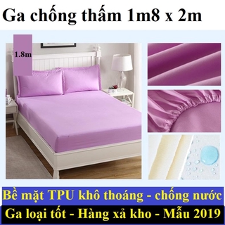 Ga giường chống thấm, drap chống nước cao cấp, tiện dụng loại lớn 1.8x2m Giá rẻ khuyến mãi cực lớn giảm 50%