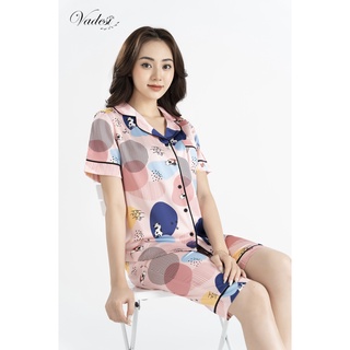 Đồ Ngủ Bộ Pijama Lửng Nữ Họa Tiết Đẹp Chất Lụa Cao Cấp Thoáng Mềm, Thấm Hút Co Giãn Nhẹ